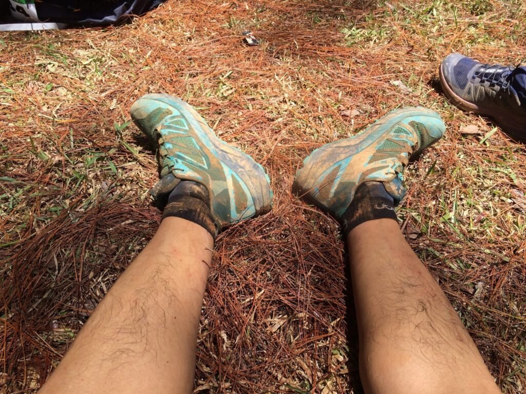 Kaitago - At the finish line of trail race