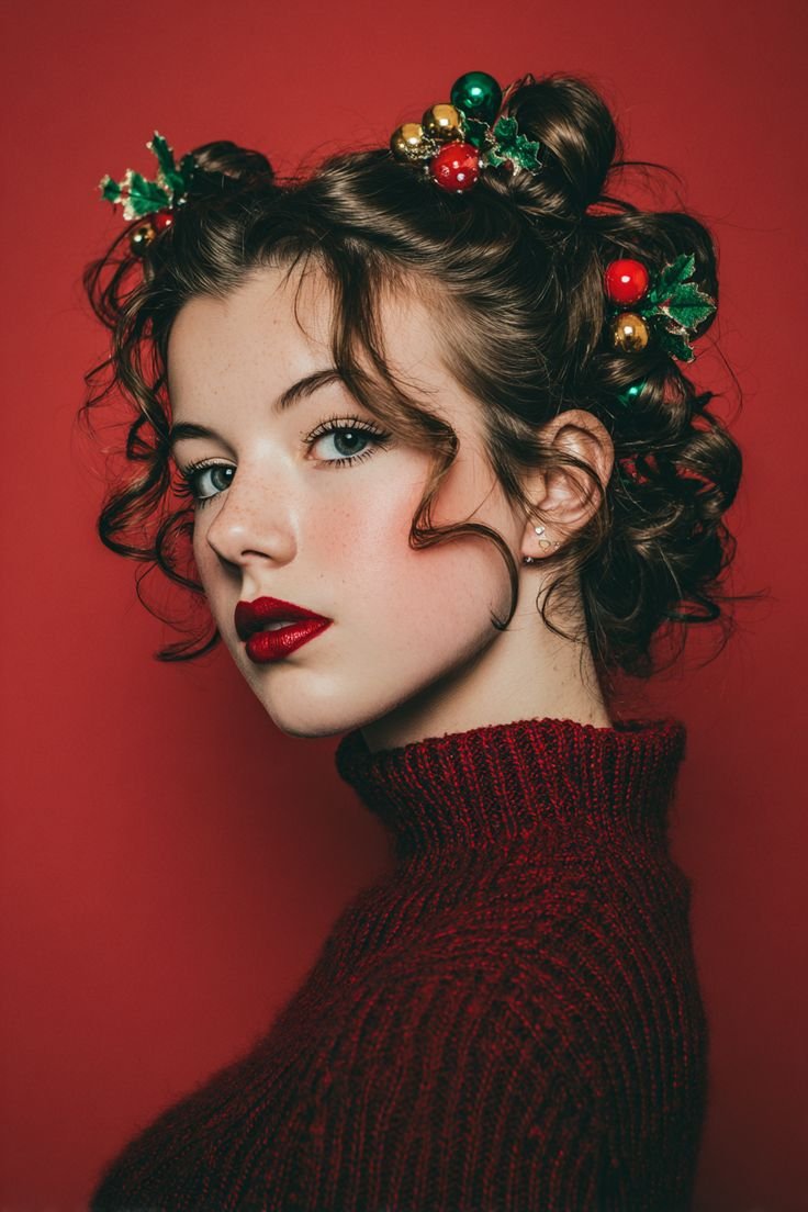 XM-04-Cô Gái Tóc Búi (Red Studio Space Buns)