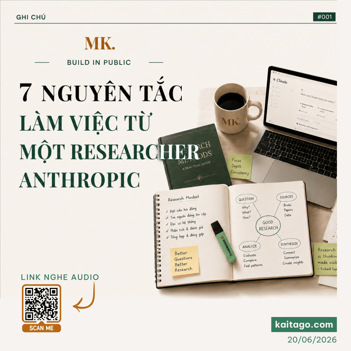 Nguyên tắc 1 — Hãy tự chọn bài toán của mình